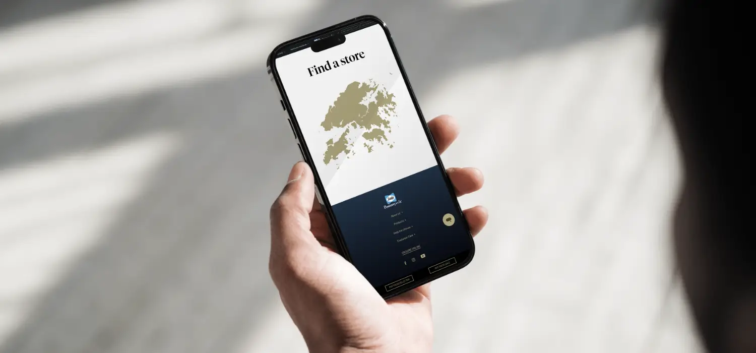 Store locator graphic mobile Hong Kong