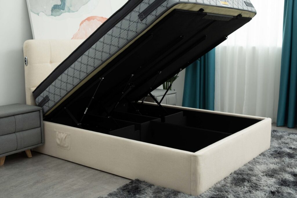 電動油壓儲物床架 (Automatic ottoman)
